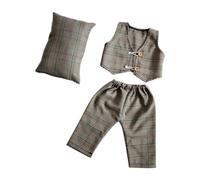 Wdbild Baby Boy Girl Boy Photo Props Long Pants With Waistcoat Pillow Outfits Costume Newborn Photography Props Clothing