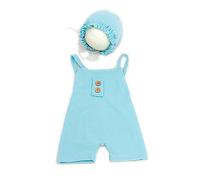 Wdbild Baby Photography Props Boy Girl Photo Outfits Newborn Overall With Hat Set Baby Shower- Boys Girls