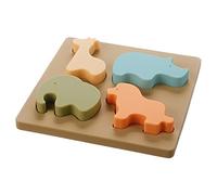 Wdbild Baby Soft Nesting Sorting Stacking Toy Silicone Teething Block Animal Shape Recognition Learning Toy
