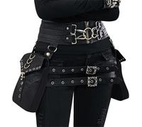 Wdbild Bum Bag, Unique Waist Bag Cool and Functional Hip Pack Gothic Belt Bag Punk Phone Pouches for Outdoor Activities