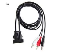 Wdbild Car Auto USB 2 To 3.5mm Female Flush Mount Stereo For MP3 Player External Device 1/8