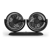 Wdbild Car For Head Fan 360Degree Rotation Ventilation Device Front Rear Air Cooler 5V 2A USB Recharg Usb Fan For Desk Handheld Fan Portable Quiet Rechargeable Flexible Small