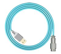 Wdbild Coiled Keyboard Cable Double Sleeved USB C Connector For Customs Mechanical Gaming Heavy Duty Cable