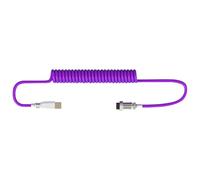 Wdbild Coiled Keyboard Cable Double Sleeved USB C Connector For Customs Mechanical Gaming Heavy Duty Cable