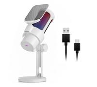 Wdbild Condenser Microphone For PC USB Connection Color Lights For And Podcasting Live Singing Solid Base Microphone