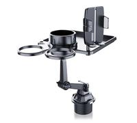 Wdbild Cupholder Phone Mount For Car Adjustable Base 360 Degree Rotating Neck Suitable For Smartphones And Most Bottles