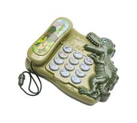 Wdbild Dinosaur Shaped Learning Device For Children 3+ Years Early Education Storytelling Math Games Safe Kids Simulation Phone Toy