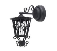 Wdbild Dollhouses Hollowed Wall Sconce For 1/12 Scale Miniature Black Garden Wall Lamp For Realistic Dollhouses Room Decoration