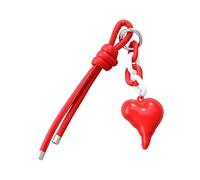 Wdbild Drawstring Bags, Braided Rope Keychain Love Heart Bag Pendant Charm Fashion Backpack Accessories for Handbag,Purse Decorations Gifts