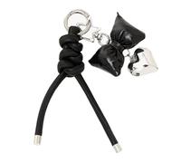Wdbild Drawstring Bags, Elegant Butterfly Bows PU Leather Keychain Charm Pendant Keyring Multi Purpose Bag Accessory and Phone Lanyard