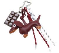 Wdbild Drawstring Bags, Sausage Dog Keychain Baseball Keying Braided Rope Pendant Car Key Chain PU Keyholders Bag Charm Decorations