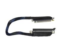 Wdbild Durability Braide PCIe5.0 X16 Graphics Extender Cable 180Degree Left Angles Layout Optimized For GPU Signals Integrity