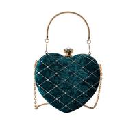 Wdbild Elegant Evening Bag With Chain Strap Stylish Chain Handle Handbag Fashionable Heart Shape Bag For Formal Gatherings Evening