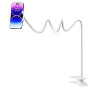 Wdbild Ergonomic Bedside Smartphone Holder Flexible Gooseneck Arm 1.2m Length Handfree Mount Desk Table Holder For Phone Screen