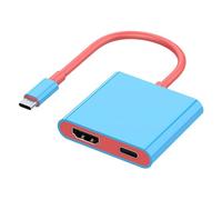 Wdbild Exquisites USB C To HDTV Adapters Type C Hubs For Travel And Gamings 4K@30Hz 1080P@60Hz Output Station