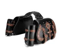 Wdbild Eye Catching Spacious Motorcycle Saddlebag in Unique Punk Styles for Everyday Essential Commuters Travelers 2pcs Riders Gear
