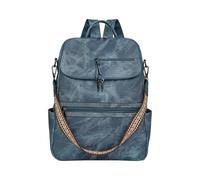 Wdbild Fashion Backpack Students School Bag PU Leather Backpack Travel Rucksack Large Capacity Daypacks Travel Bag Pu Leather School Retro Casual Daypacks