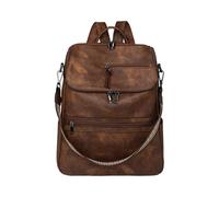 Wdbild Fashion Backpack Students School Bag PU Leather Backpack Travel Rucksack Large Capacity Daypacks Travel Bag Pu Leather School Retro Casual Daypacks