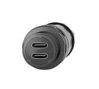 Wdbild Fast Speed Two Port USB C Adapter 10Gbps Data Transfer Waterproof ABS Materials Universals Device Outdoor Waterproof USB C Adapter