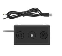 Wdbild Fingerprint Power Button Desktop Power Button External Lock Screen Switches PC Power Supply Button Extension For PC