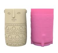 Wdbild Flower Pot Silicone Mould, Silicone Mold for Cement Flower Pots Unique Flowerpots Mold for Enthusiasts Gardening Lovers and Gifting