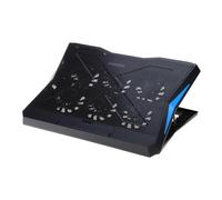 Wdbild Foldable Laptop Base Stand Cooler Pad With 6 Fans 2USB Holder Heat Dissipation Bracket Adjustable Cooler LED Light Computer Screen Risers Adjustable