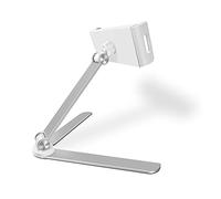 Wdbild Foldable Multi-angle Cell Phone Stand Portable Phone Tablet Holder Non Slip Kitchen Desktop Rotat Fold Base Cell Phone Stand For Desk Adjustable Aluminum Desktop Dock Silver For Desk Handsfree