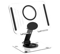 Wdbild Foldable Notebook Holder With Rotating Base Height Adjustable Notebook For Office And Home MultiPurpose Use Cooling Laptop Holder