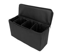 Wdbild Folding Trading Card Deck Storage Box Graded Card Storage Bag Container Collectible Game Collectors With 3 Dividers Case Large Capacity Organizers