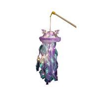 Wdbild Handmade Jellyfish Lamp Crafting Kits Festival Hanging Ornament LED Light Children Holiday Party Props House Decors Adjustable Brightness Lamp