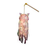 Wdbild Handmade Jellyfish Lamp Crafting Kits Festival Hanging Ornament LED Light Children Holiday Party Props House Decors Adjustable Brightness Lamp