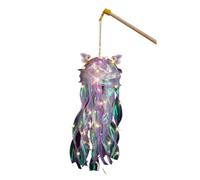 Wdbild Handmade Jellyfish Lamp Crafting Kits Festival Hanging Ornament LED Light Children Holiday Party Props House Decors Adjustable Brightness Lamp