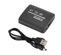 Wdbild High Clear HDTV Adapter 1080P 3RCA To HDTV Adapter For Computer Use 1Way Conversion ABS Construction