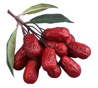 Wdbild Imitations Reddates Jujube Shaped Decorations Fake Dried Nut Model Simulated Jujube Jewelry Photography Supplies Handmade Jujube
