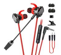 Wdbild In Ear Earphones ESports Earbud Build-in Noise Cancelling Microphone For Game 3.5mm Cable Controlled Earpiece Detachable Microphone