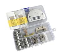 Wdbild Industrial Grade 34PCS Metal Sewing Accessories Presser Foot Bobbins For Advanced Tailoring Projects Sewing Machine Shuttle Hook Set