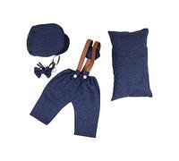Wdbild Infant Photography Props Hat & Suspender Romper Photo Suit Photostudio Props Newborn Costume Shower