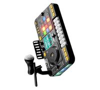 Wdbild Kids Rechargeable Mixer With Karaoke Microphones Multifunctional Music Creation Toy For Aspirings Kids Dj Mixer
