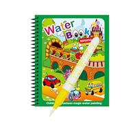 Wdbild Kids Water Reveal Coloring Books Reusable Travel Friendly Educational Paint Toy Boosting Color Perception Skills Water Coloring Books