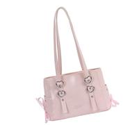 Wdbild Large Capacity Backpack For Women Crossbody Bag Lovely Bows Shoulder Bag Ladies Commuting Stylish Top Handle Handbag Pu Leather Crossbody For Women Large Capacity Shoulder Trendy Backpack