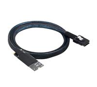 Wdbild (M-Key NVMe 2260) To MiniSAS SFF-8087 Cable Supports Fast Speed Data Transfer With 500mOhm Insulation Minisas