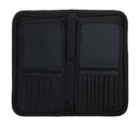 Wdbild Makeup Bag, Foldable Stand-Up Makeup Brush Holder Portable 15 Pockets Travel Brushes Bag Cosmetics Case Handbag