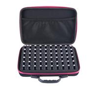 Wdbild Makeup Bag, Practical Essential Oil Carrying Case with Foam Insert Storage Container Holds 60 Bottles Shockproof Bag