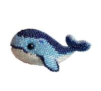 Wdbild Marine Animal Beads Embroidery Set with Instruction Sea Creature Craft Supplies for Hobbyists Beginner Creature Starter Set
