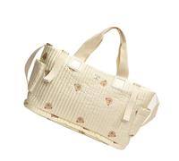 Wdbild Maternity Shoulder Bag Portable Handbag With Ample Space For Baby Supplies With Lovely Embroidery Pattern Portable Nursery Bag