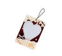 Wdbild Miniature 3Inch Acrylic Card Sleeve Sweet Dessert Design Compact Photo Pocket For Collectors Practical PVC With Keychain