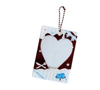 Wdbild Miniature 3Inch Acrylic Card Sleeve Sweet Dessert Design Compact Photo Pocket For Collectors Practical PVC With Keychain