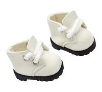 Wdbild Miniature Doll Shoe With Metal Eyelets Simulation Bootie Replicas Figure For 17cm Anime Plush Doll Dressingup Accessory Fashion Laceup Bootie For Dolls