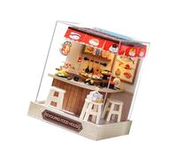 Wdbild Miniature Landscape Model Building Set Handmade Wood Puzzle Model House Craft Project For Adult Kids Desk Decoration Craft Project Toy For Adult Kids