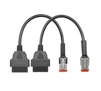 Wdbild Motorbike Scan Tool Cable 2 In 1 Data Reading Easy Plugs & Play For 6+4 Pin Connector Professional Use Diagnostic Scanner Cable